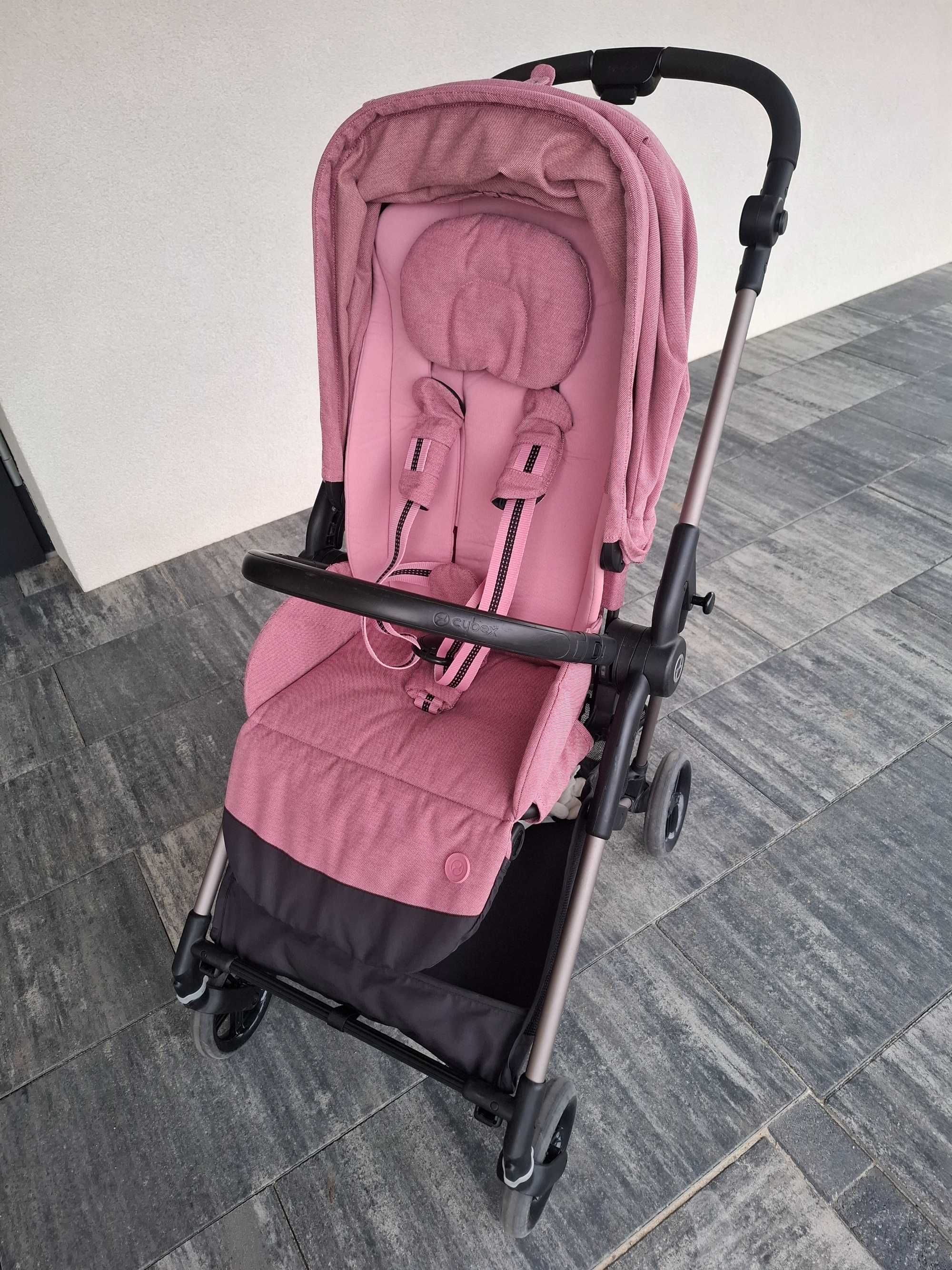 Wózek spacerowy Cybex Melio + śpiwór i osłona przeciwdeszczowa