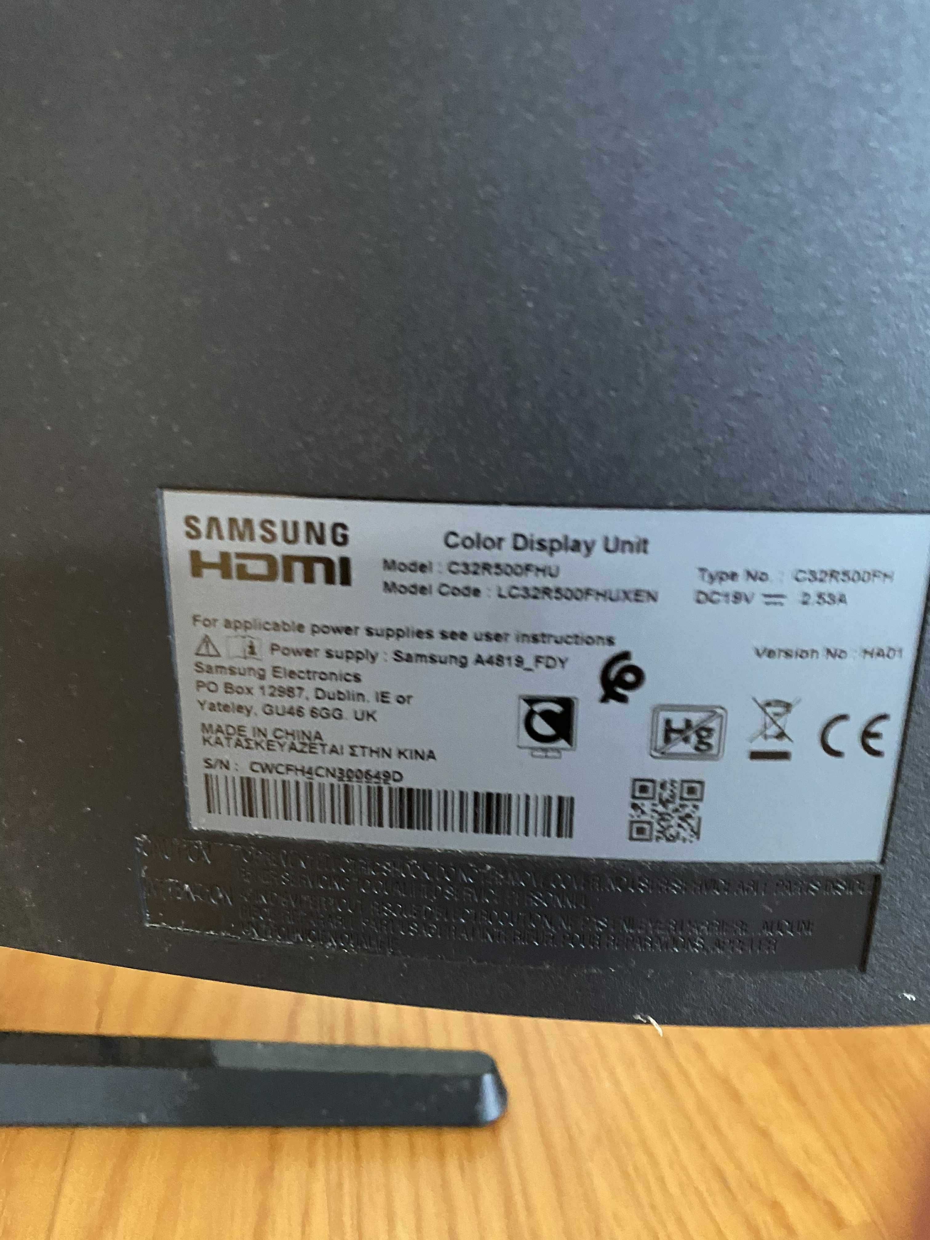 Monitor Samsung C27R500FHU 27" Curved LED 1920x1080