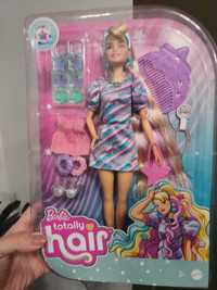 Barbie Totally Hair Lalka z długimi włosami + modowe akcesoria,nowa.
