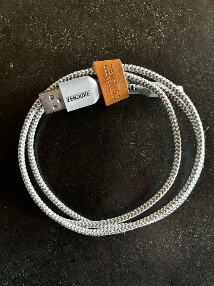 Zendure SuperCord USB-C  1m szary iPhone kabel do ładowania