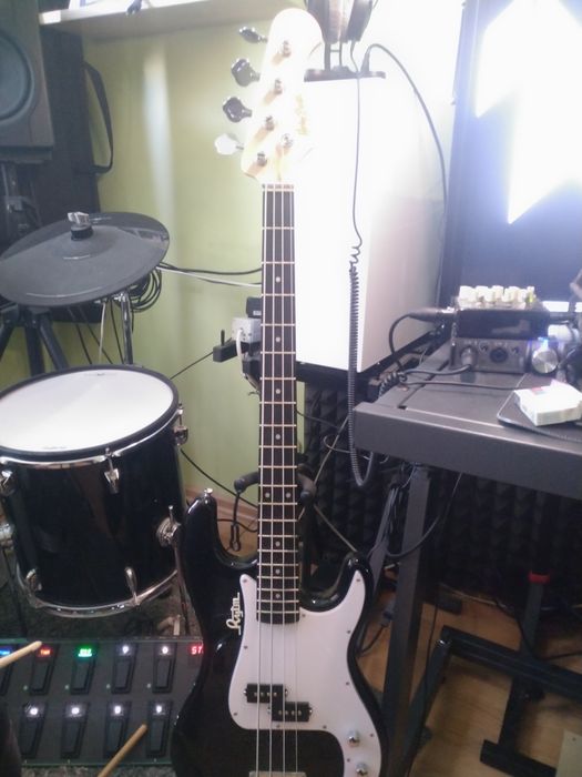 Gitara basowa Harley benton  pb20bk+ HB bass expander dodatki gotowy s