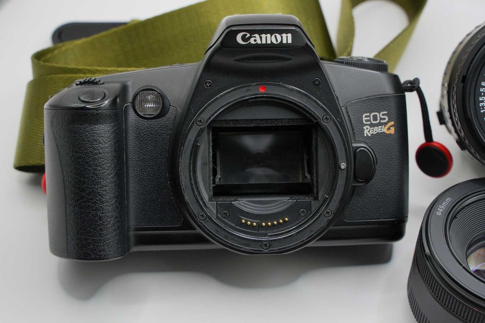 Aparat analogowy Canon EOS Rebel G + Sigma 28-80mm + 50 1.8 STM OKAZJA