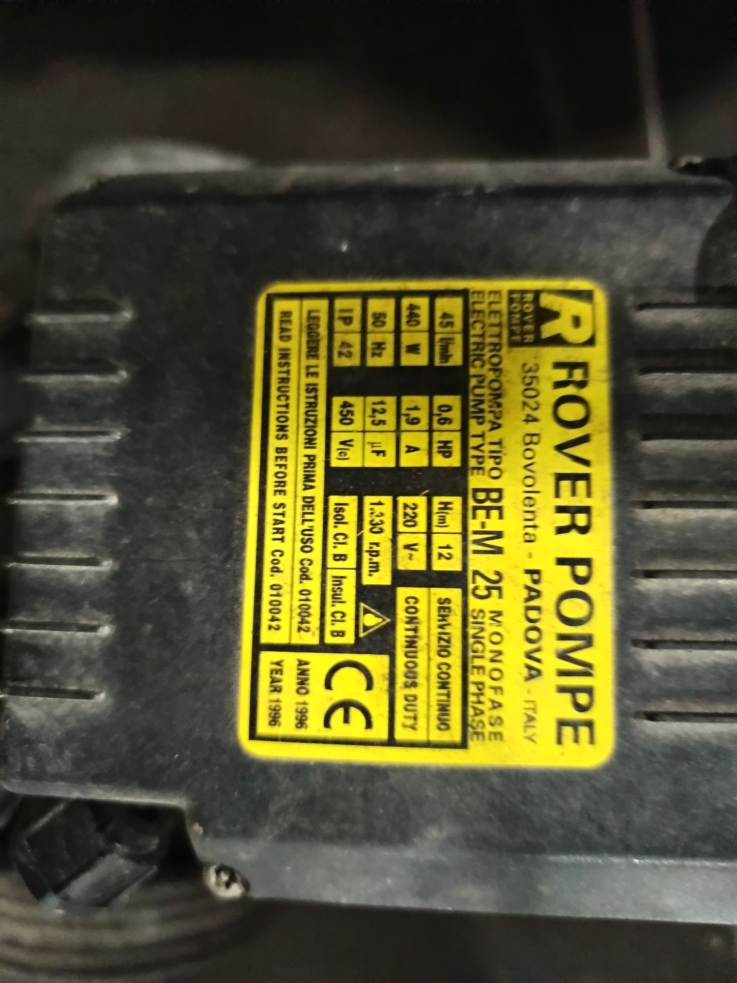 Bomba de transfega