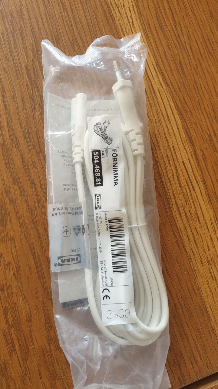 Ikea LED oświetlenie naszafkowe 3 lub 4szt zasilacz kabel