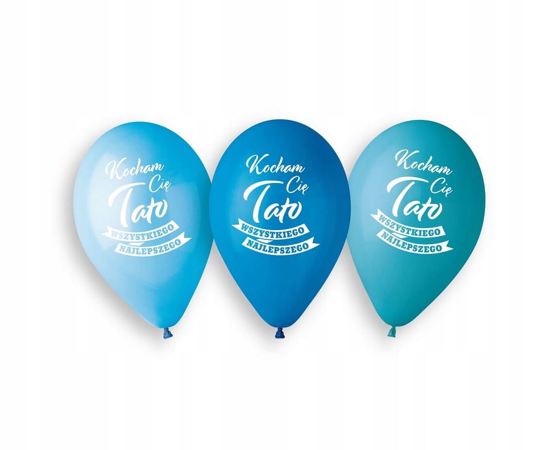 balony gemar kocham cię tato mix 13" 5 szt.