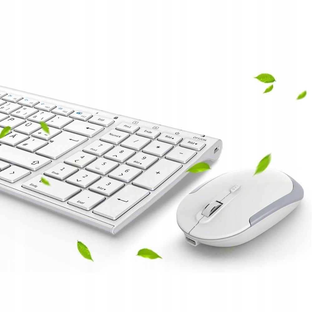 IClever BK10 Klawiatura i mysz bezprzewodowa ergonomiczna QWERTZ