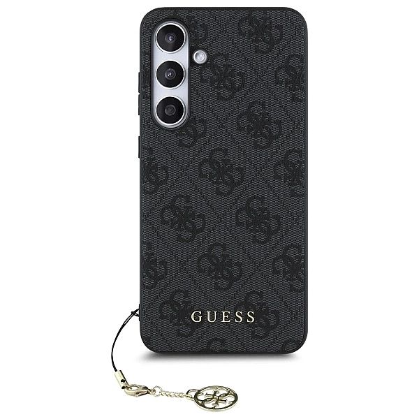 Guess GUHCS24FEGF4GGR S24 FE S721 szary/grey hardcase 4G Charms Collec