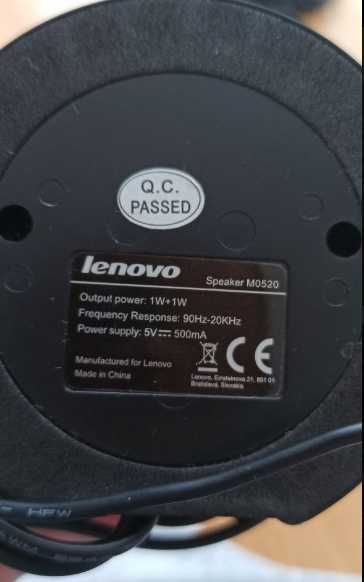 Głośniki Lenovo Portable Speaker M0520 czarne ładne