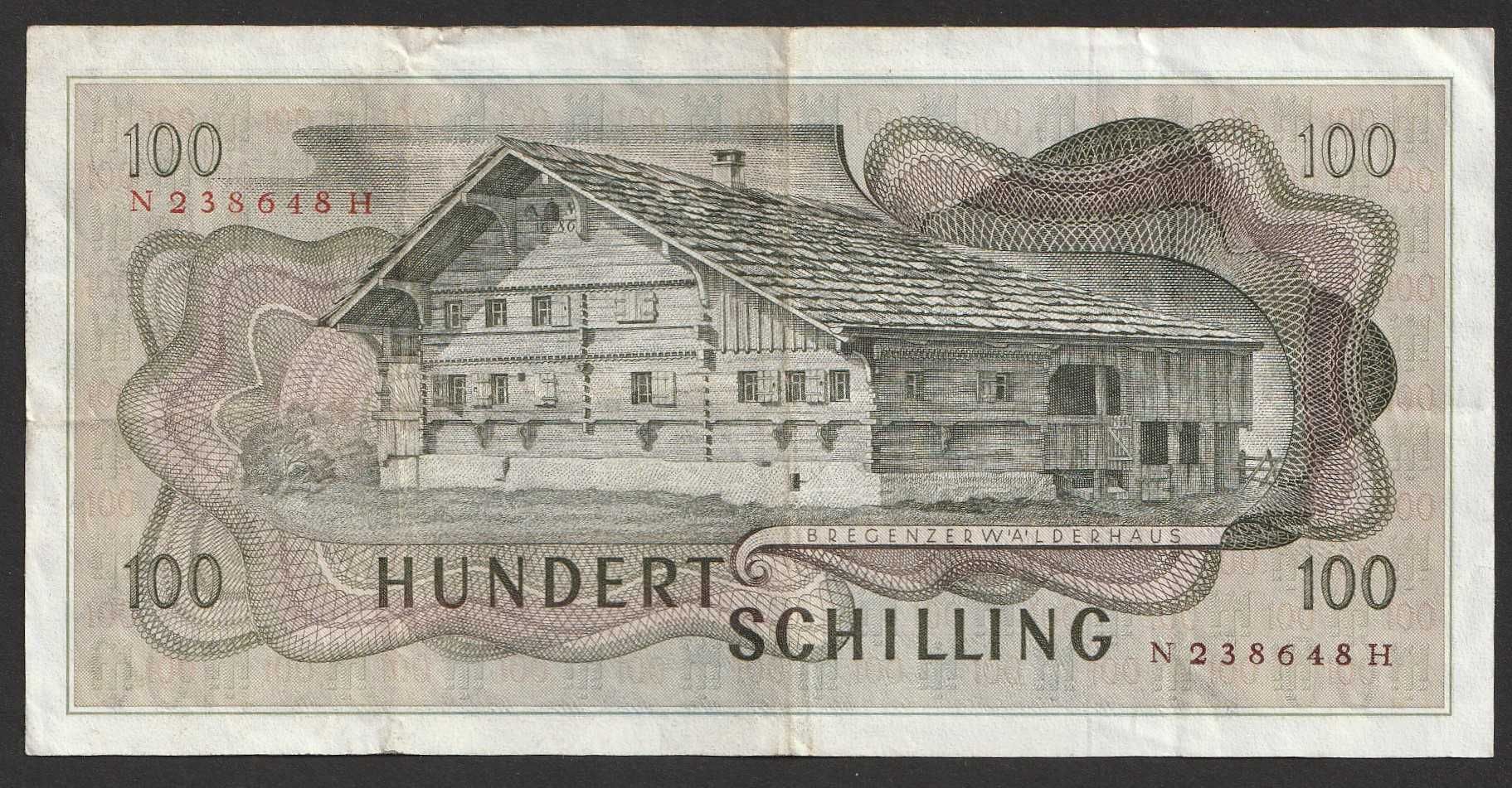 Austria 100 schilling 1969 - Kaufmann - N 236