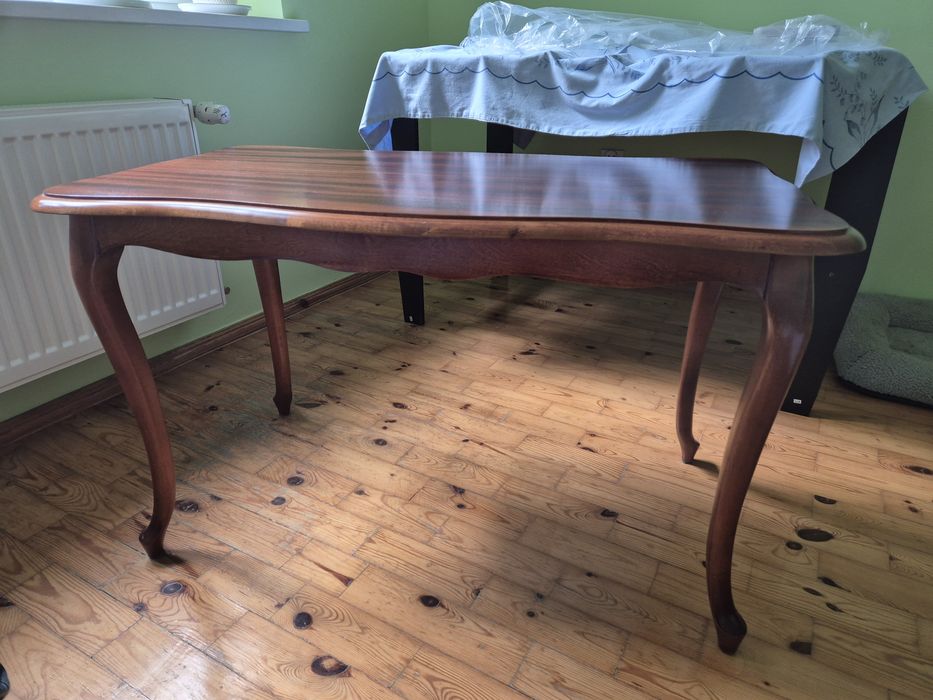 Stolik kawowy ława ludwikowska drewniana Ludwik Chełmża drewno