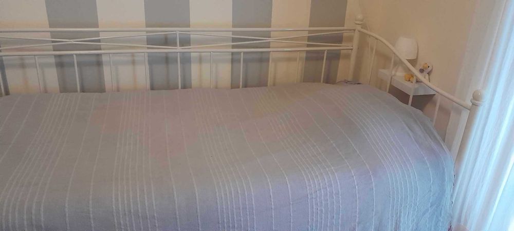 cama de ferro branca