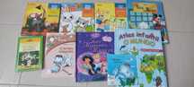 Livros infantis variados em bom estado