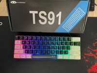 Клавиатура проводная 60% игровая с RGB подсветкой Magegee ts91