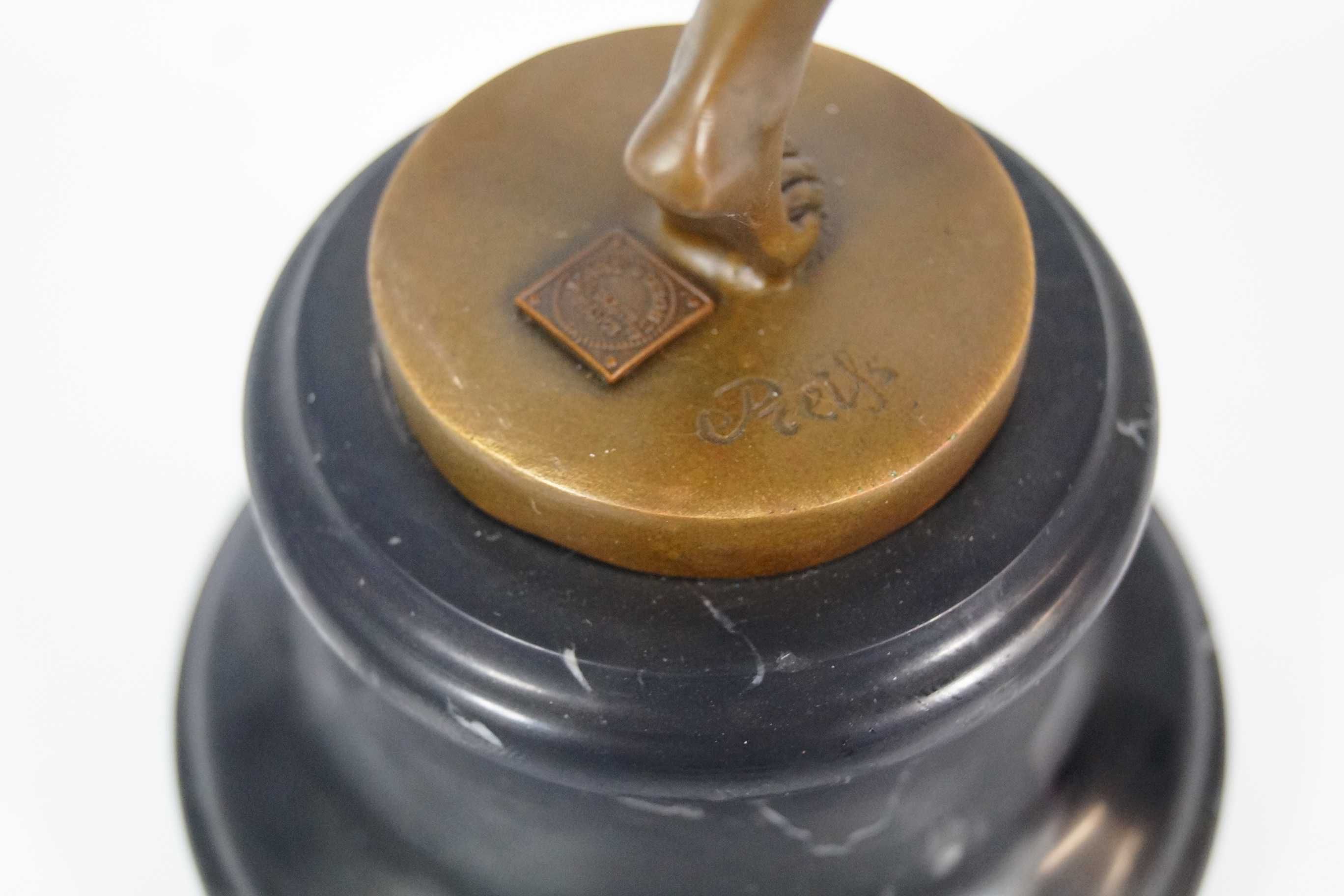 Rzeźba Figura z brązu TANCERKA Preiss Art Deco