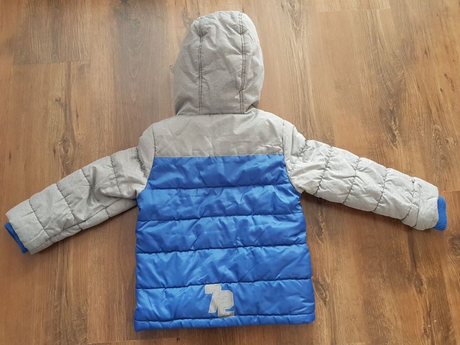 Zimowa kurtka dla chłopca 116 cm 5-6 lat kaptur polar