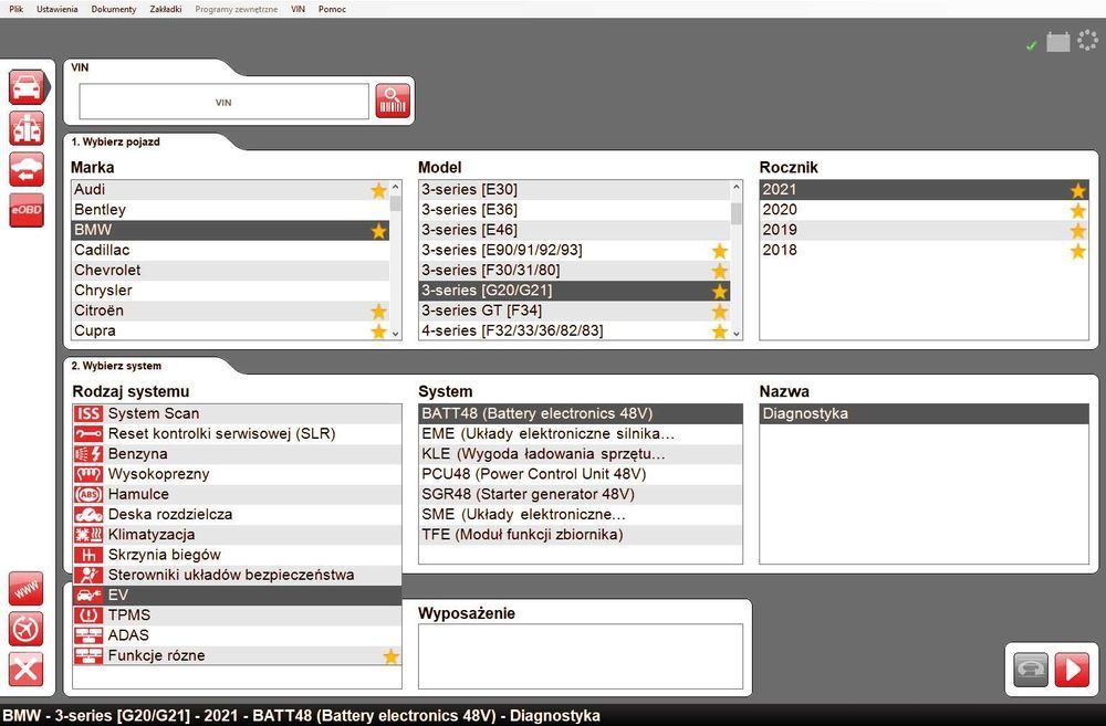 Polski program diagnostyczny do testerów interfejsów multidiag pro +