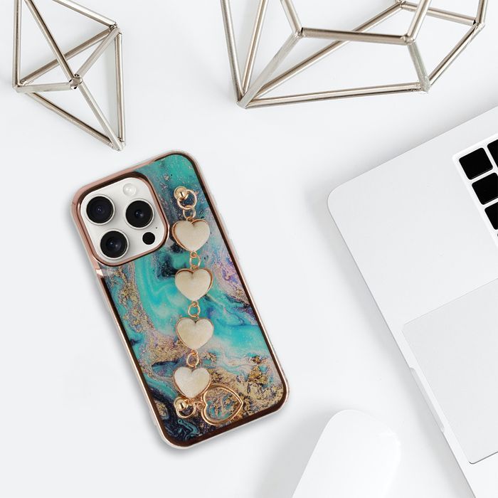 Trend Case do Iphone 16 Pro wzór 6 niebieski