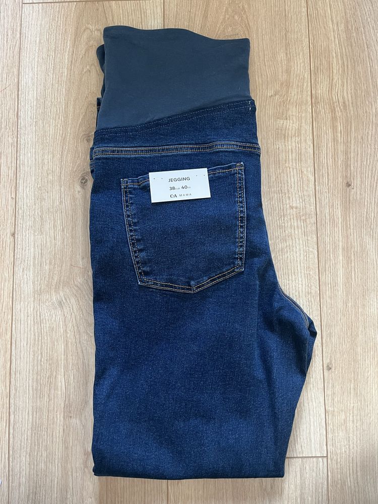 Nowe jeansy ciążowe 38 C&A Mama