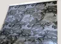 Tkanina MORO military, odcieni szarości , 100% bawełna, 150x150 cm