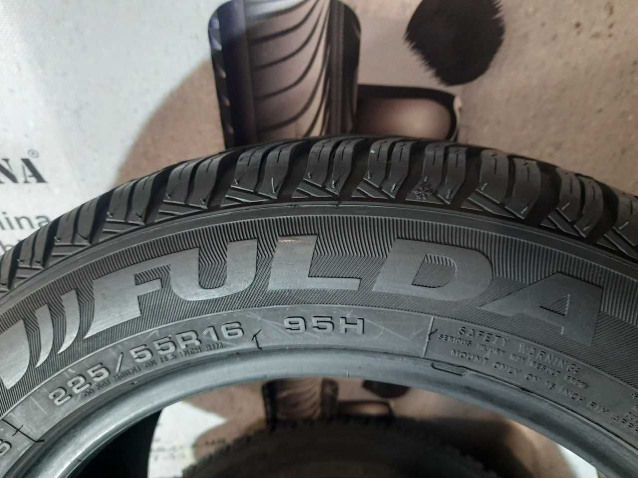 Шини 7мм 225/55 R16 FULDA KristallSupremo б/у літо склад