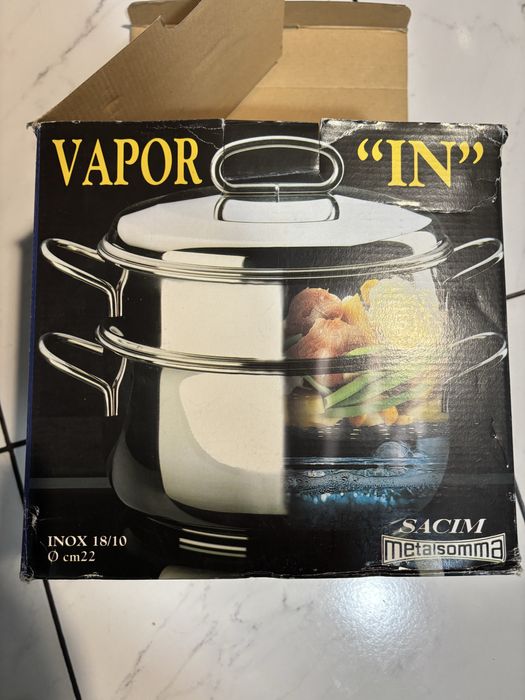 Кастрюля пароварка sacim metalsomma eco італія