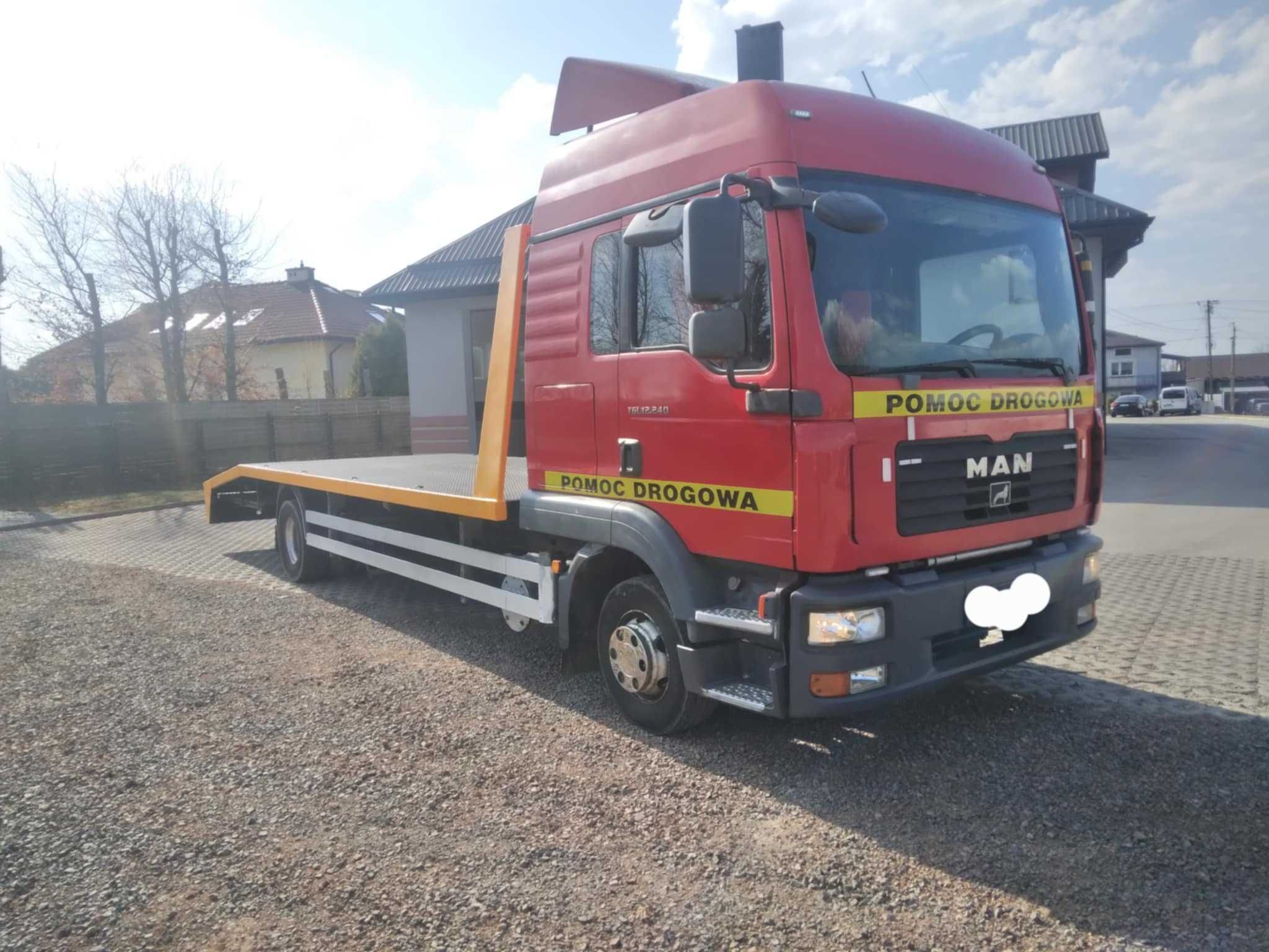 Man TGL 12.240 EURO 5 Pomoc Drogowa Laweta Autolaweta DMC 12T Ład 6,5T