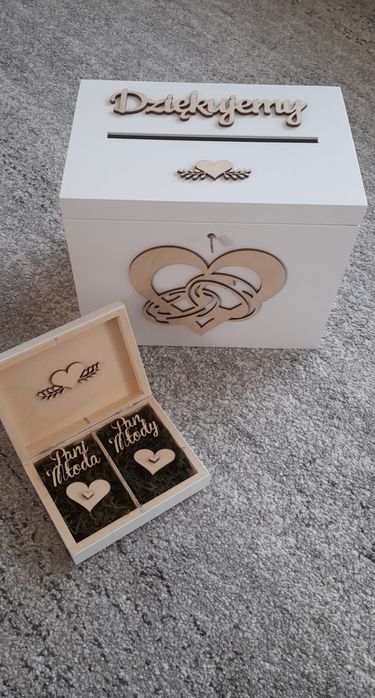 Pudełko na koperty i obrączki