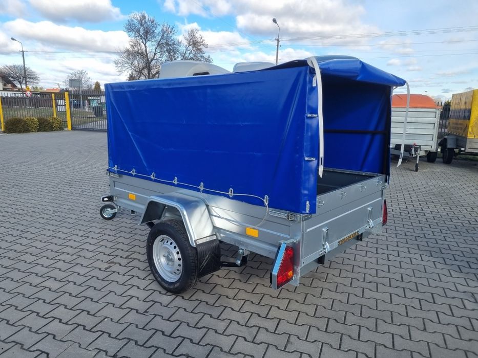 Przyczepa rydwan 220x130x110 resor profile nowa do 750 ba B z Plandeką