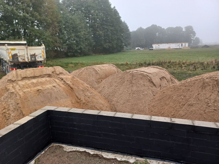 Piach podsypka, płukany do wylewek,  kruszywo,  ziemia ogrodowa siana