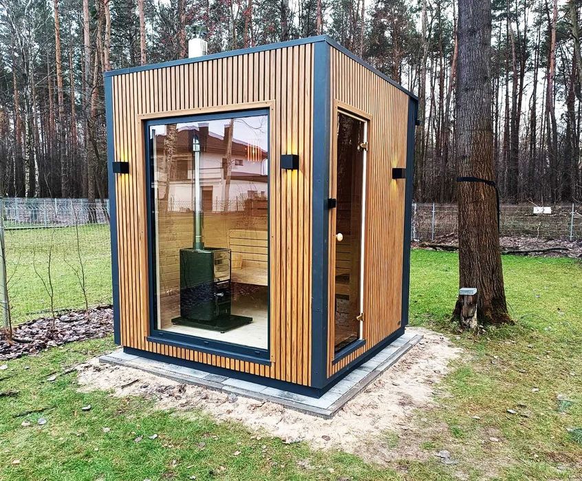 Sauna zewnętrzna Small Domek ogrodowy od BM Moduły jakość PREMIUM !!