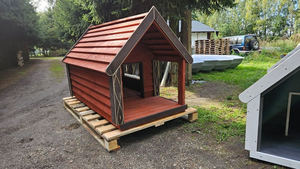 Buda dla psa z tarasem i oknem 180kg wysyłka cała PL