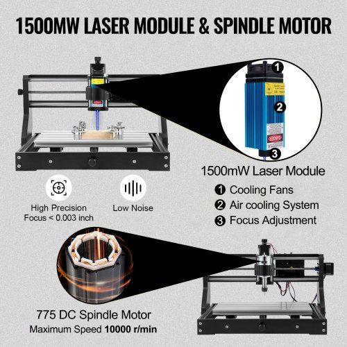 Máquina de Gravação a Laser CNC 3018 Pro com 15W