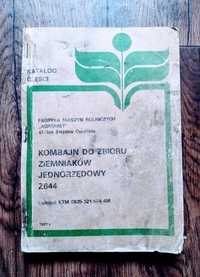 Katalog części kombajn do zbioru ziemniaków Z664