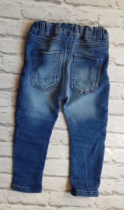 Spodnie dżinsowe dla chłopca z regulacją, ubranka, rozmiar 92-98