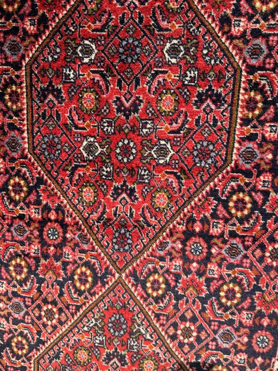 Kaszmirowy chodnik dywan perski r.tkany Iran Bidjar 385x89 gal. 22 tyś