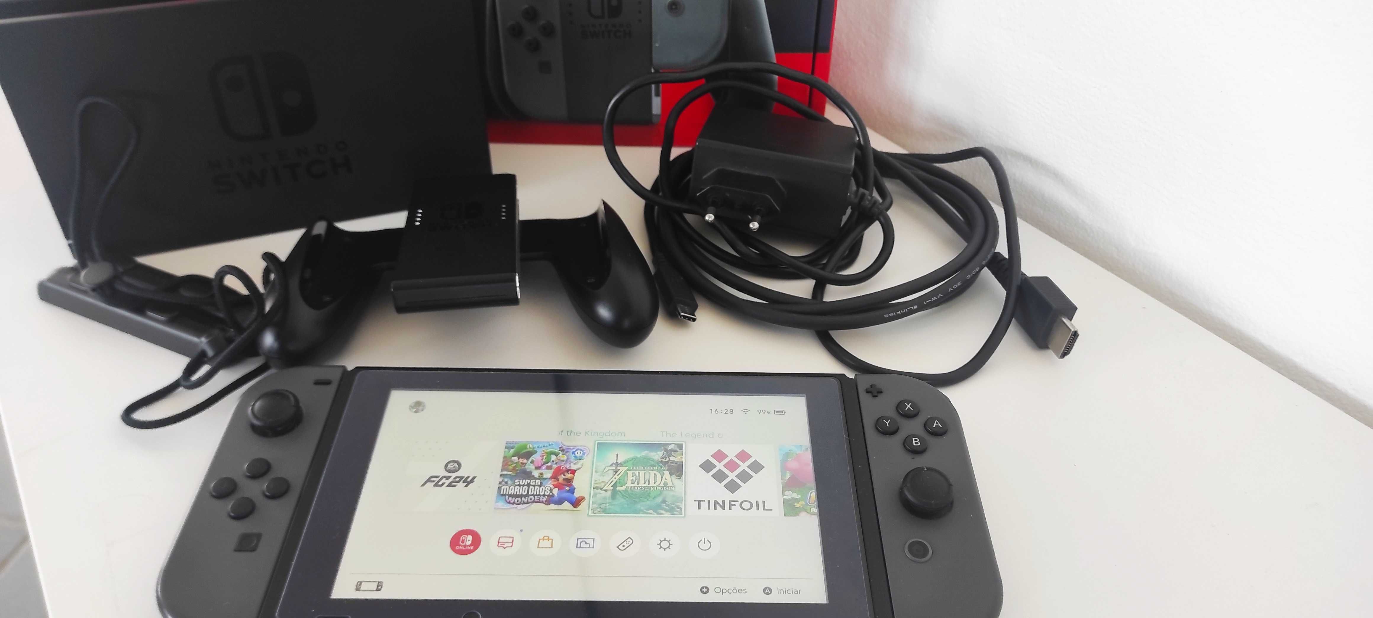 Nintendo Switch V2 - Desbloqueada CFW + Cartão 128GB