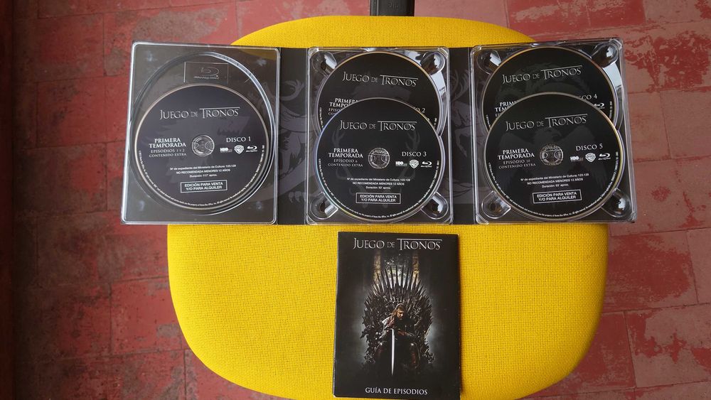 Guerra do Tronos em Blu-Ray : Edição de Coleccionador T1 T2 T3