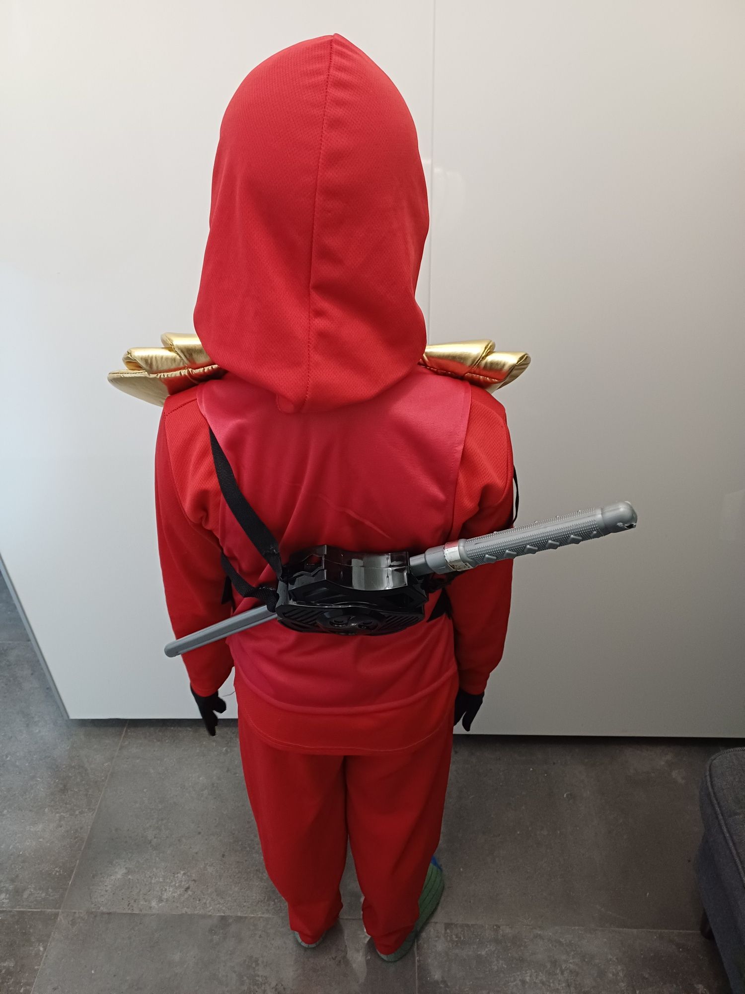 Karnawał Strój ninja Kai ninjago czerwony 128/134