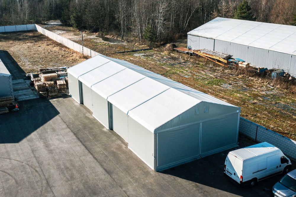 HALA namiotowa 15x20x4,5m magazynowa blacha trapez  EWENTA magazyn