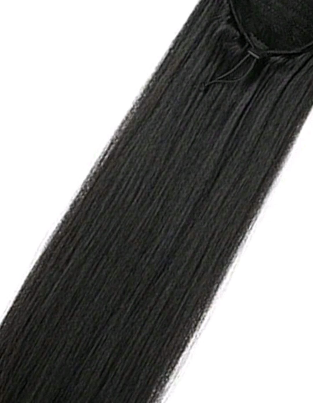 Włosy kucyk czarny gęsty i długi