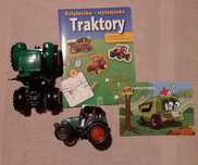 Zestaw Traktory kolorowanki pojazdy
