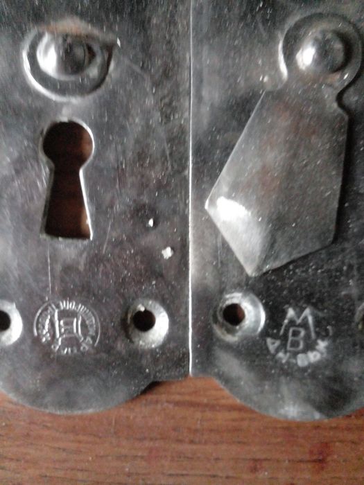 Ручка дверная металлическая большая для массивных дверей