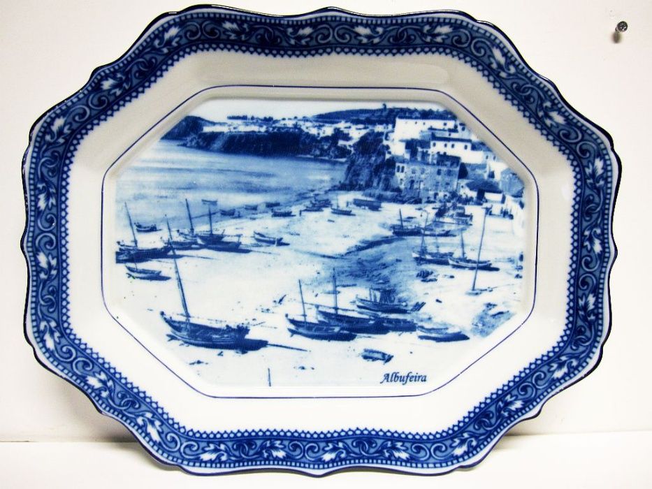 fantástica travessa em porcelana Neoclassica - Albufeira