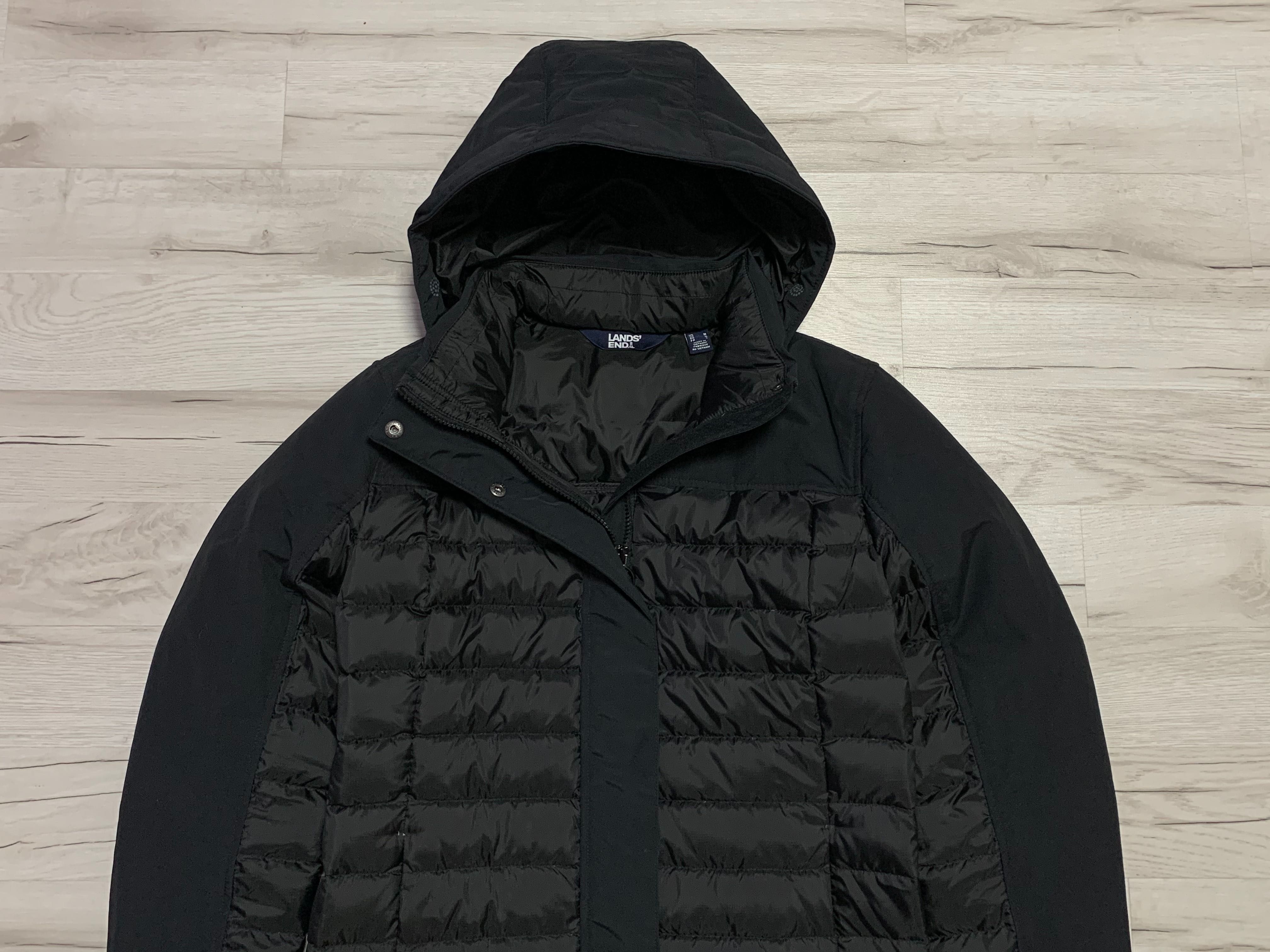 Lands' End_Kurtka Parka Płaszcz Damska Puchowa Pikowana Zima Kurtka_M