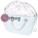 organizer OBAG STANDARD WOREK kwiaty pastelowe 2 kieszenie komin OMAY