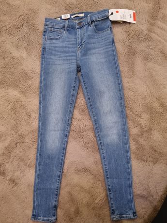 Levis 720 niebieskie jeansy nowe 25x28
