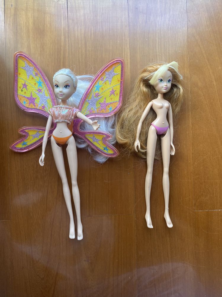 Bonecas winx believix stella e flora rainbow 2009