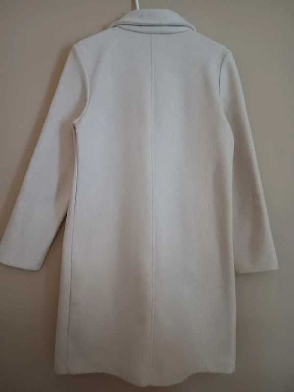Sobretudo comprido creme - XS
