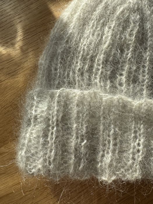 Czapka handmade moher+jedwab