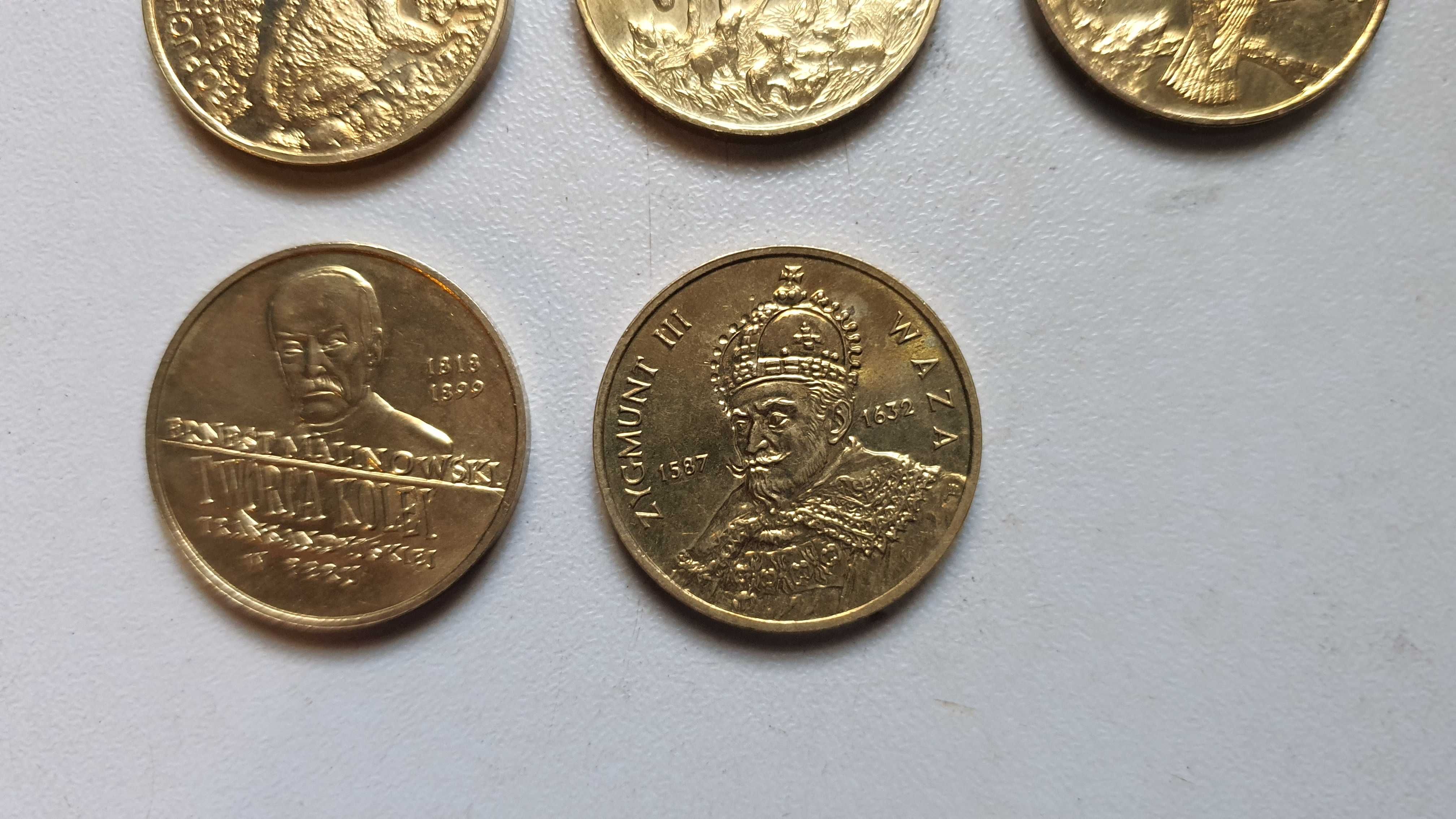 2 zł - monety kolekcjonerskie - 5 szt